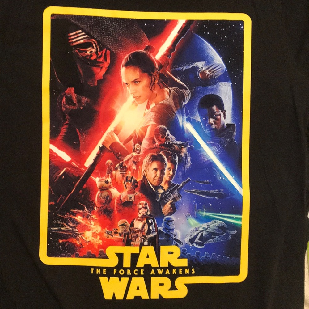 Black STAR WARS short sleeve T-shirt Size XXL $15